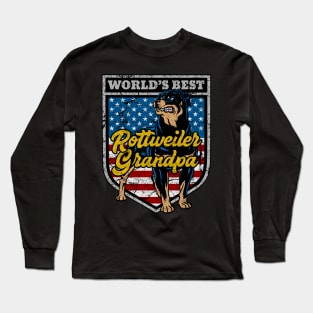 Worlds Best Rottweiler Grandpa Long Sleeve T-Shirt